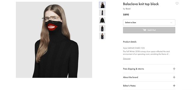 Gucci pulls ‘blackface sweater’ from stores after complaints