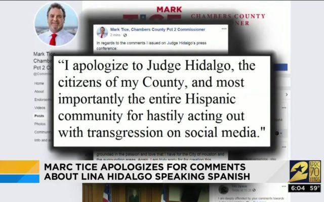 County judge criticized for speaking Spanish during updates