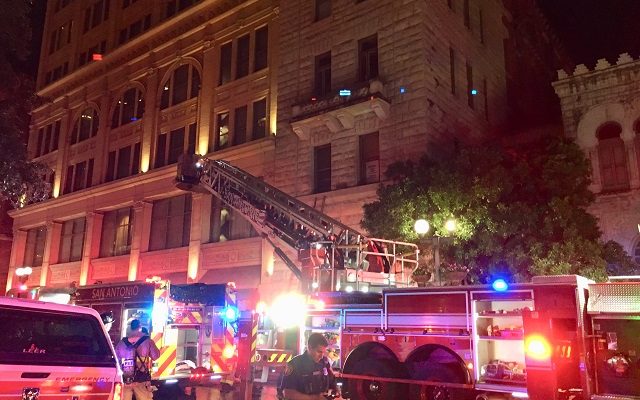 Two-alarm fire rekindles at downtown hotel