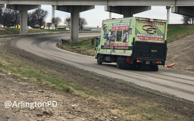 Truck spills manure on Arlington highway ramp