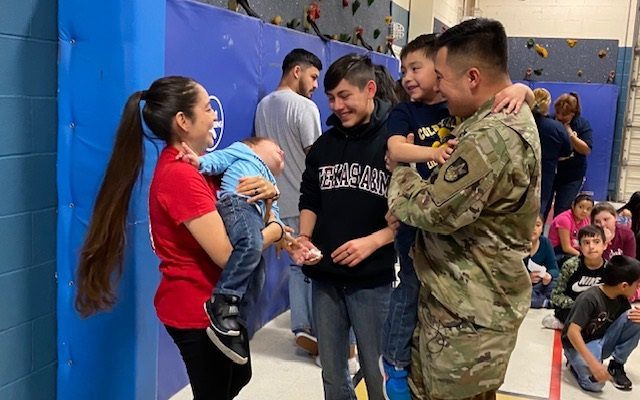Deployed Army captain surprises sons at Northwest San Antonio school