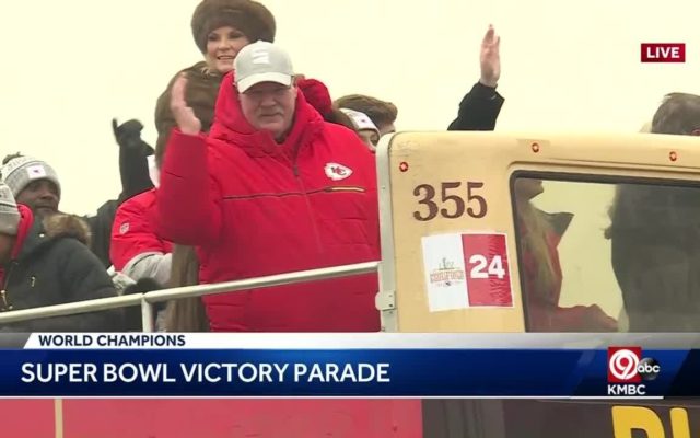 Andy Reid tells parade-goers Chiefs will win again next year