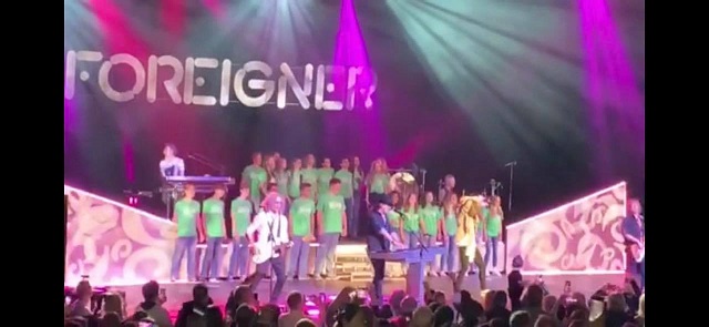 Ronald Reagan High School singers honor commitment to perform with Foreigner following the loss of a schoolmate