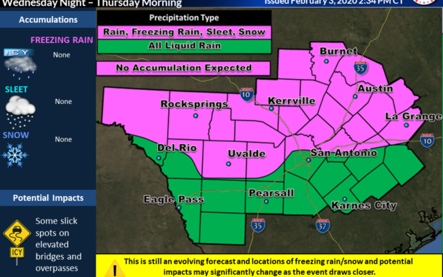 Chance for icy conditions in San Antonio, Austin and Hill Country this week