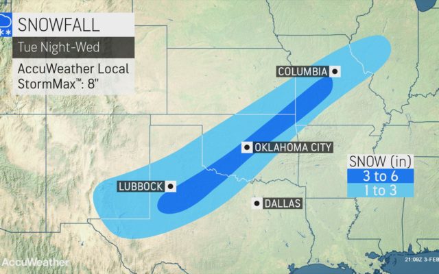 Rounds of wintry weather to eye the central US through midweek