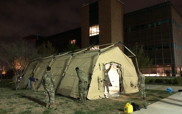 San Antonio Military Health System installs triage tents outside BAMC and other facilities