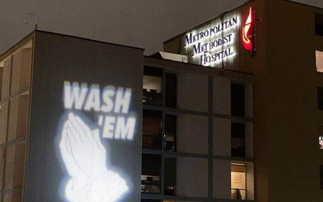 Hospital spreads spiritual hand-wash message