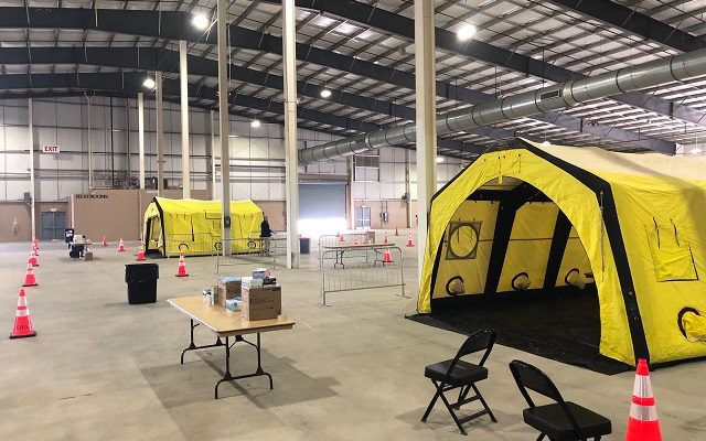 Freeman Coliseum Expo Hall being prepared as possible coronavirus field hospital