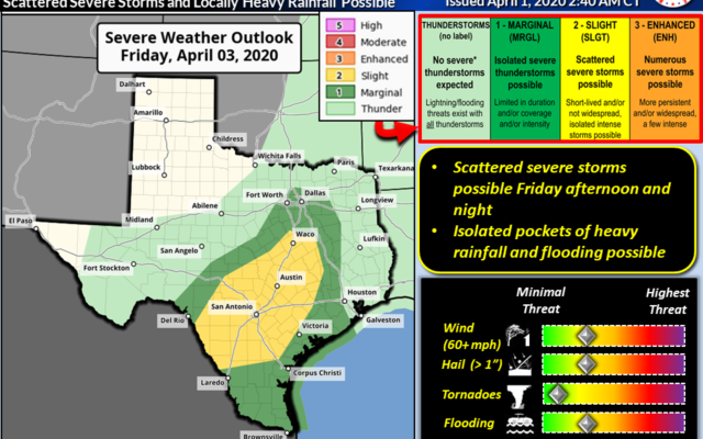 Severe storms possible for San Antonio, Austin areas; damaging winds, large hail, flooding possible
