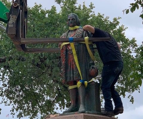Columbus statue won’t return to downtown San Antonio park