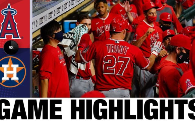Angels beat Astros 12-5 to split DH caused by hurricane
