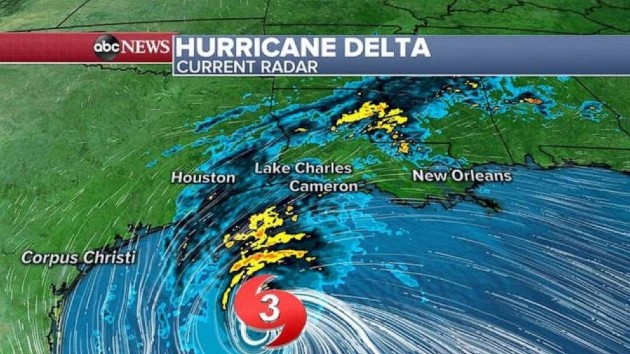 Delta’s path forecast to hit Louisiana Friday as Category 2 hurricane