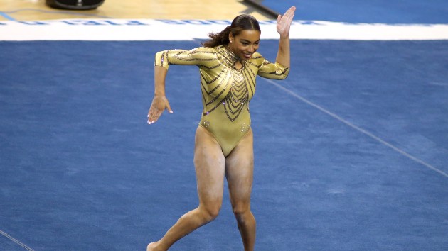 Janet Jackson surprises UCLA gymnast after viral performance to singer’s tunes