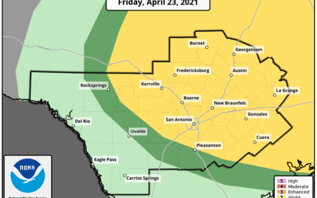 Severe weather possible Friday for greater San Antonio and Austin areas