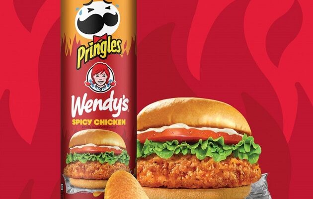 Pringles’ new limited-edition snack tastes just like Wendy’s Spicy Chicken sandwich