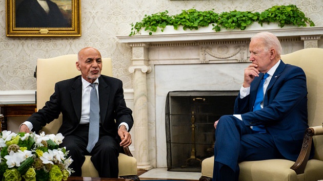 Joe Biden meets with Afghan President Ashraf Ghani at White House, says ‘we’re gonna stick with you’