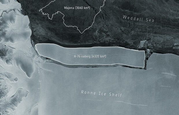Largest iceberg in the world breaks off from Antarctica