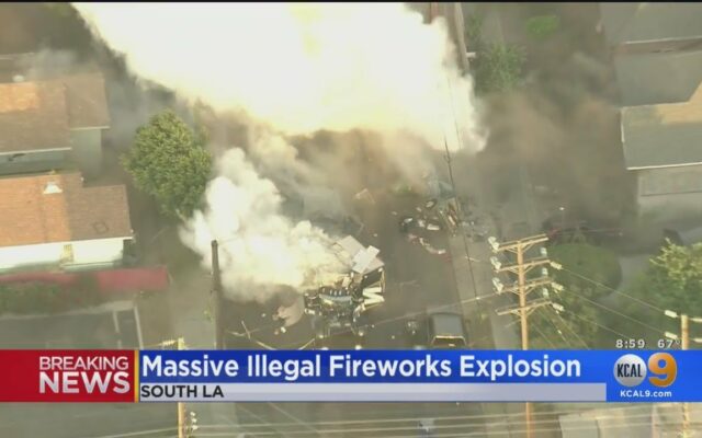 WATCH: Planned illegal firework destruction effort in Los Angeles ends in massive blast, 16 injured