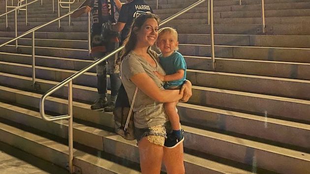 Mom sprints to tackle toddler who ran onto field during Major League Soccer game