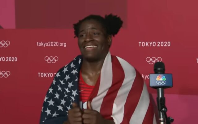 Olympic Gold Medal Winner from Texas loves living in the U-S-A, says she’s buying her mother a food truck