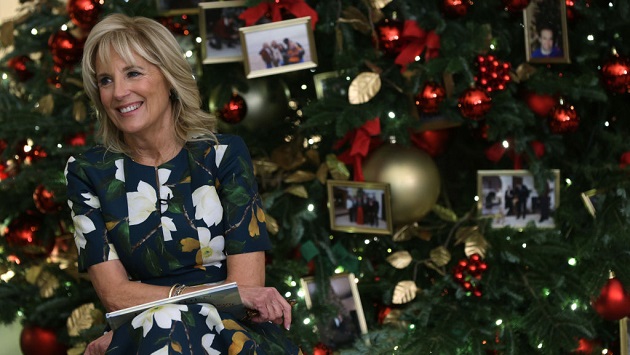First lady Jill Biden unveils White House holiday decorations