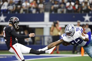 Prescott, Cowboys back on track with 43-3 rout of Falcons