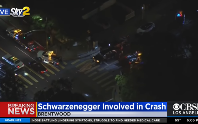 Arnold Schwarzenegger involved in multi-car crash on Sunset Boulevard