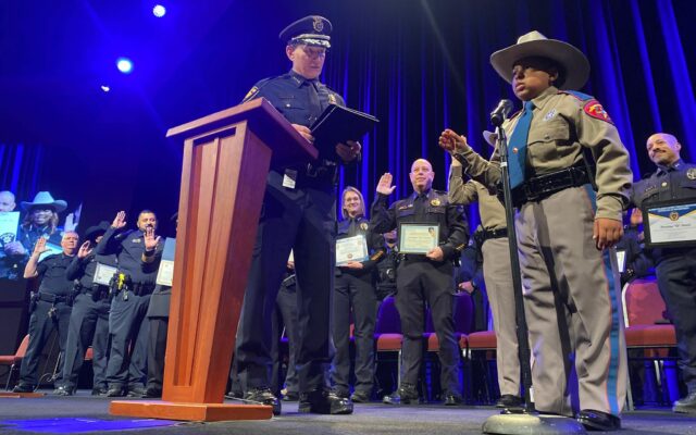 10-year-old fighting cancer sworn in by SAPD and nearly 40 other police agencies