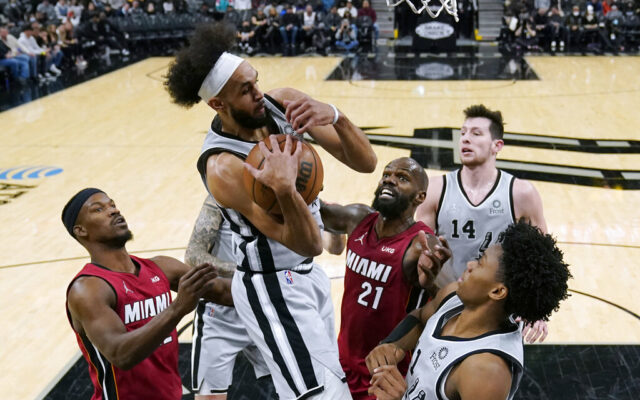 Heat dominate short-handed Spurs 112-95 to end skid