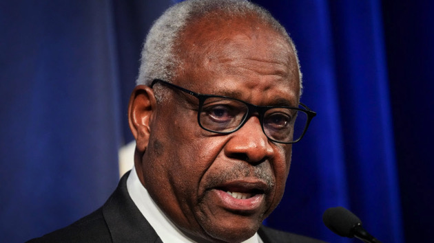 Justice Clarence Thomas hospitalized with infection, Supreme Court says
