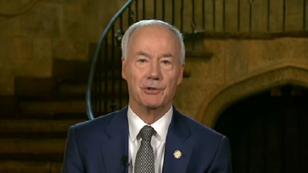 Arkansas governor says he opposes national abortion ban