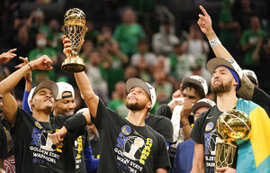 ‘We ain’t done’: NBA champion Warriors already looking ahead