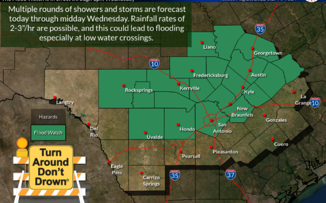 National Weather Service issues flood watch for San Antonio