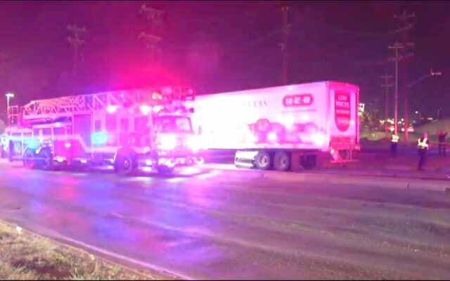 SAPD: Man killed in crash between car and 18-wheeler on northeast side