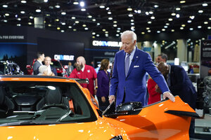 Car guy Biden touts electric vehicles at Detroit auto show