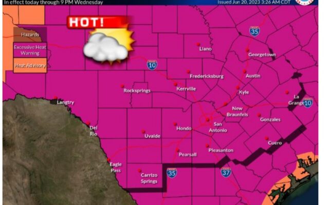 Heatwave continues over South Central Texas