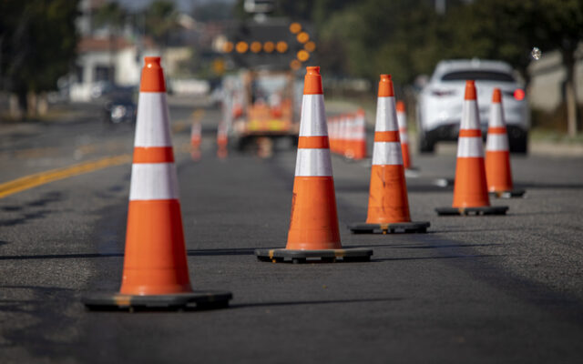 Light road construction continues throughout San Antonio