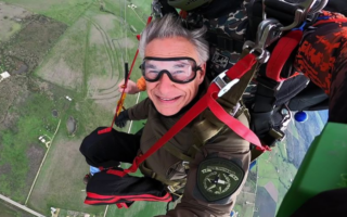 Governor Abbott skydives with 106-year-old WWII veteran