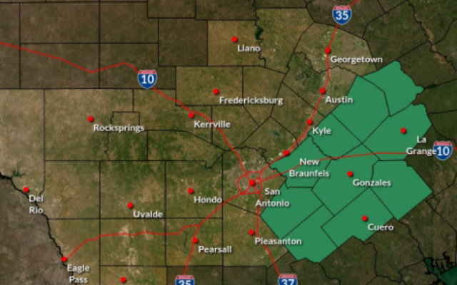 Flood Watch for just outside San Antonio extended through noon Thursday