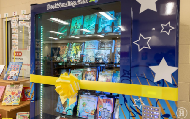 Harlandale ISD unveils book vending machine for students